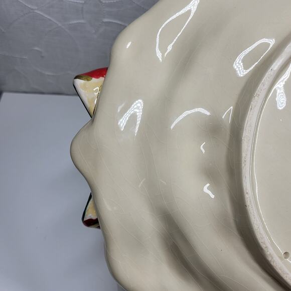 Cracker Barrel Plaid Tidings 3D Cardinal Platter Ceramic Holiday Serving Tray - Picture 9 of 14